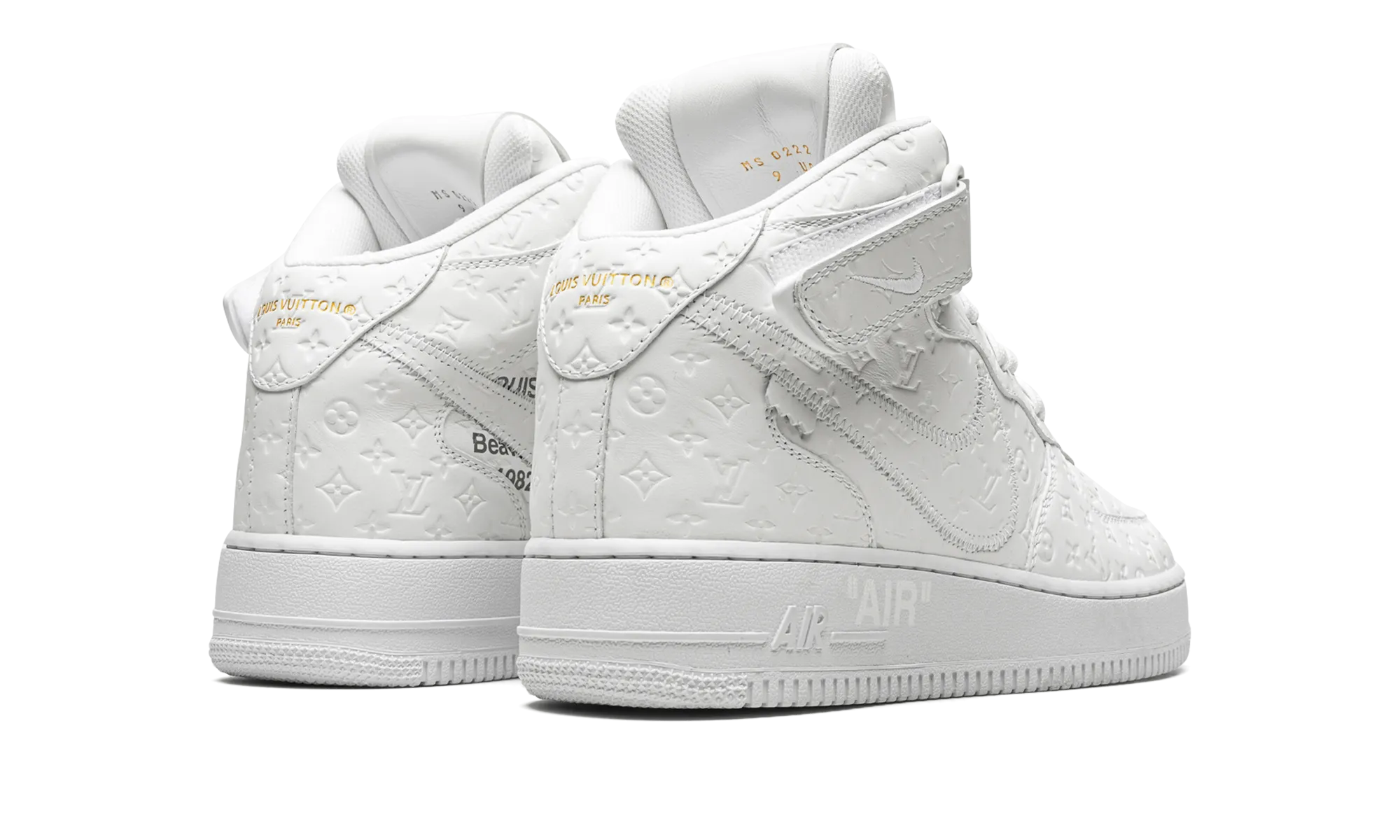 Louis Vuitton Air Force 1 Mid "Virgil Abloh - White/White" Fan Favorite Board Movement