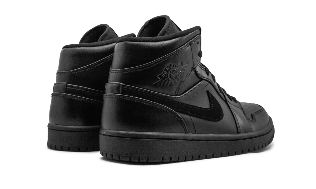 Bonded Midfoot Ultimate Flex Air Jordan 1 Mid "Triple black"