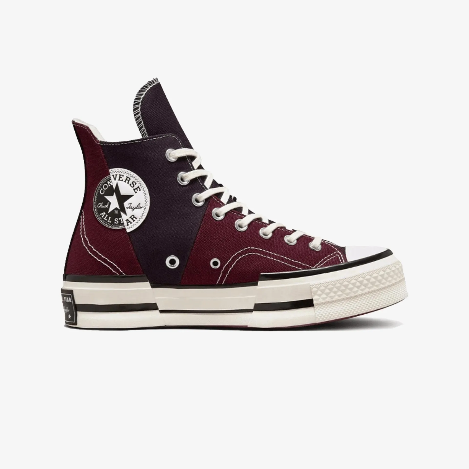 Supportive touch Impact Foam Converse | CHUCK 70 PLUS COUNTER CLIMATE HIGH TOP  { DARK BEETROOT/EGRET/BLACK