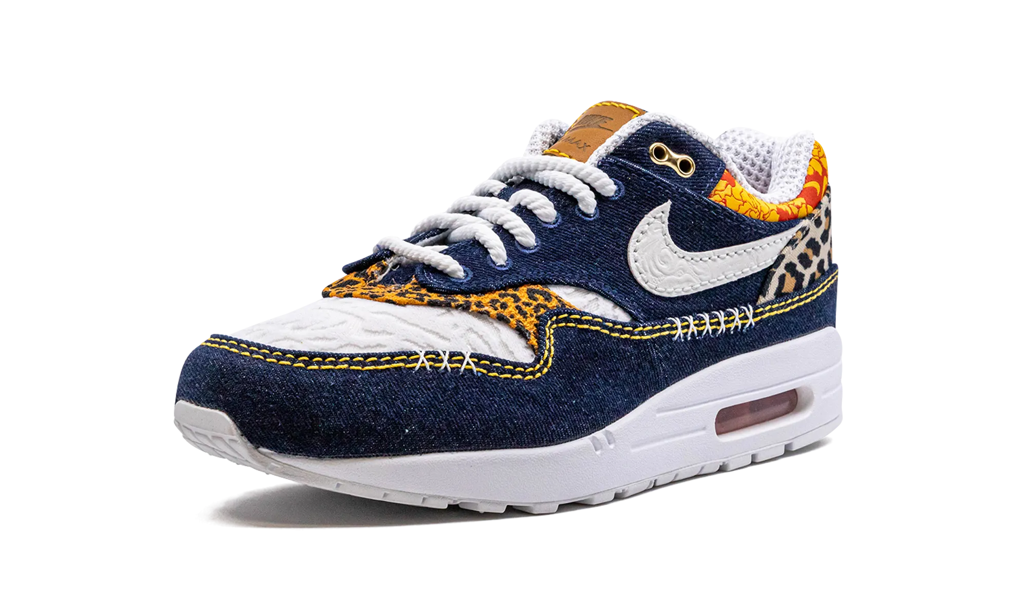 Downhill running Air Max 1 PRM "Denim Leopard"