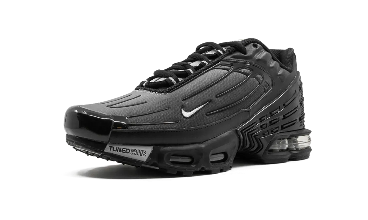 spandex - upper shoes thin insole shoes Air Max Plus 3 "TRIPLE BLACK"