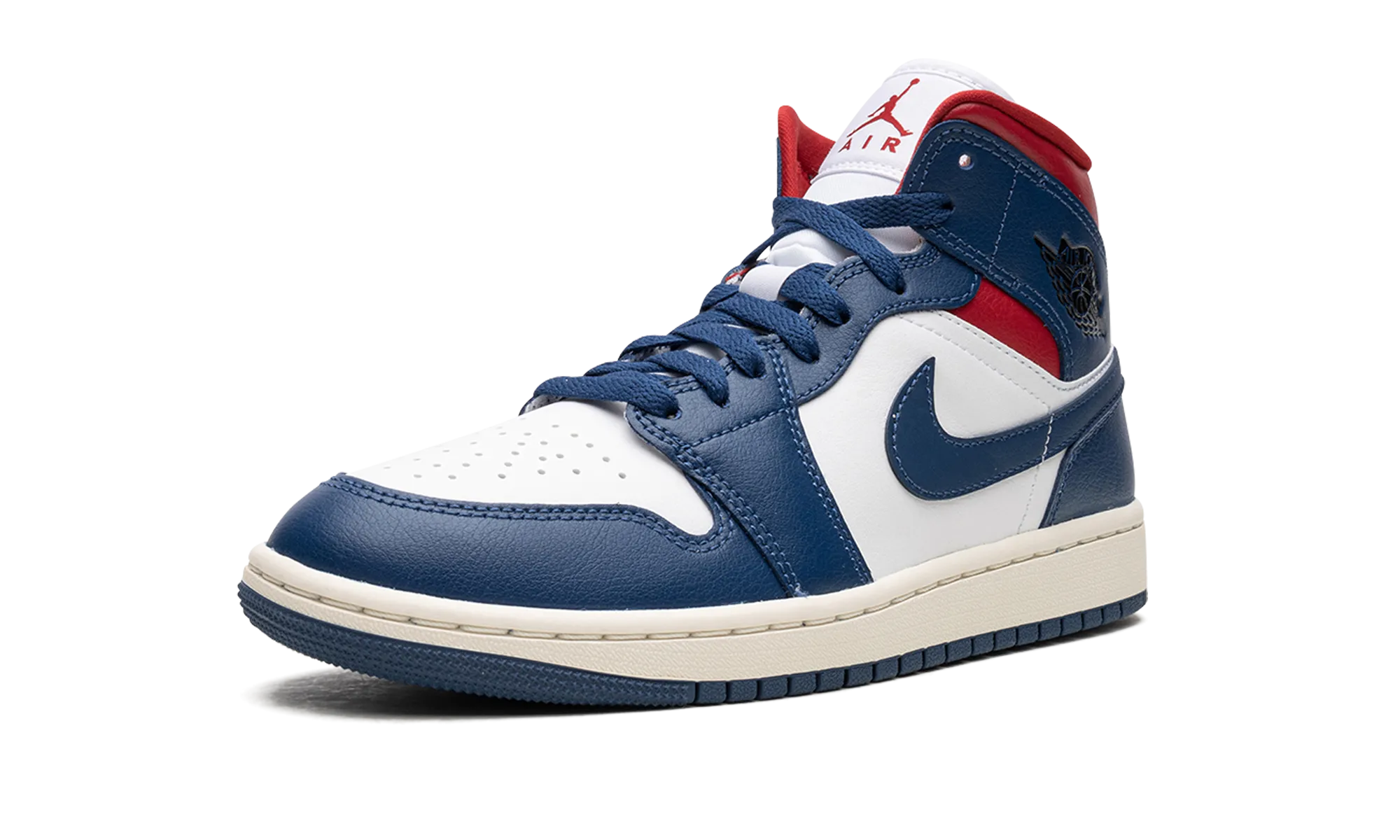 AIR JORDAN 1 MID WMNS "Blue / Red" Home Comfort Neutral palette