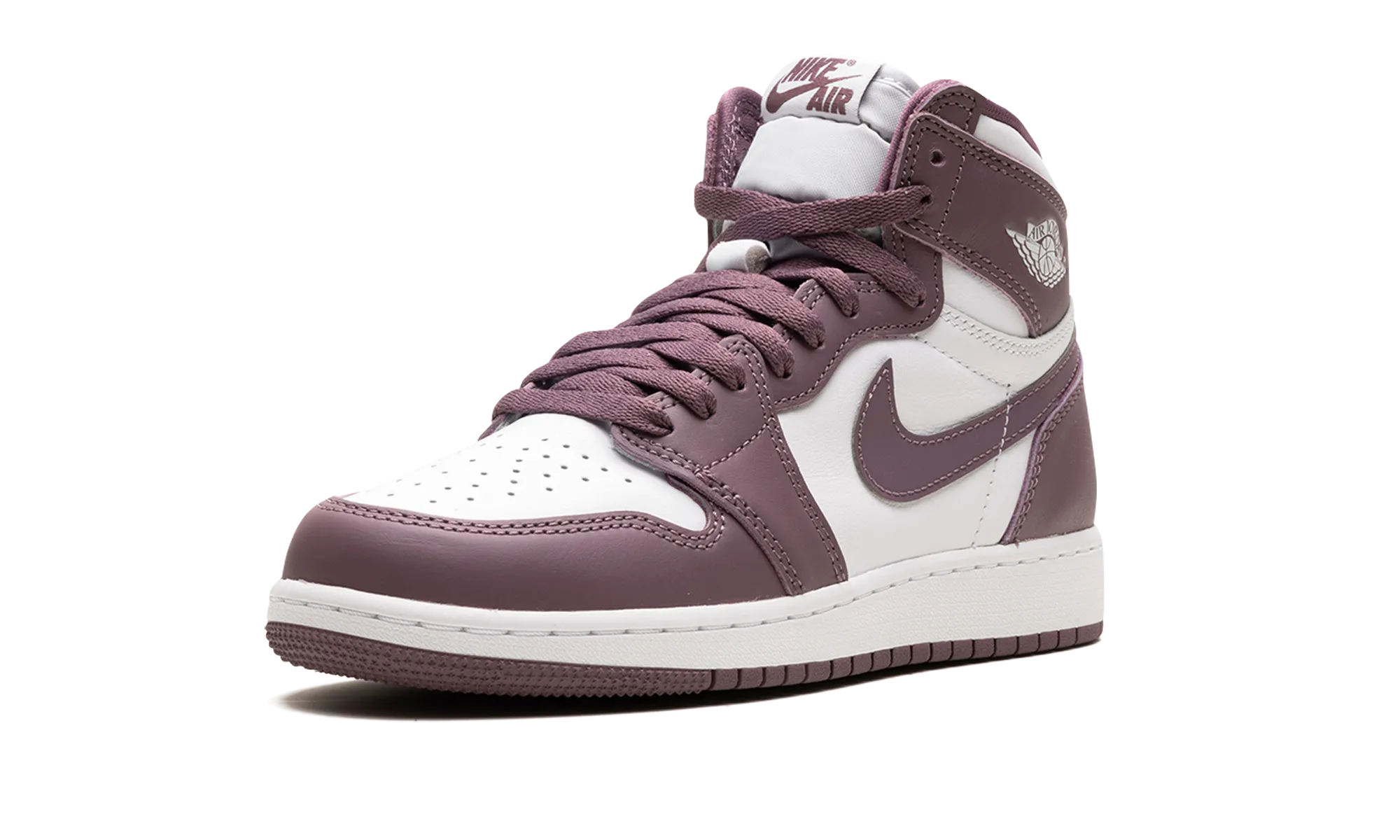 Air Jordan 1 Retro High OG GS "Mauve" Orthopedic Friendly Fit Breathable Knit Uppers