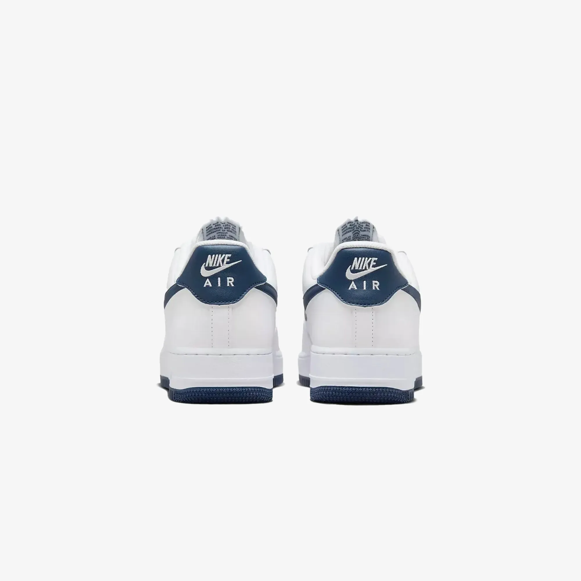 Swift Step Comfort support NIKE | AIR FORCE 1 '07 { WHITE/MIDNIGHT NAVY-WHITE
