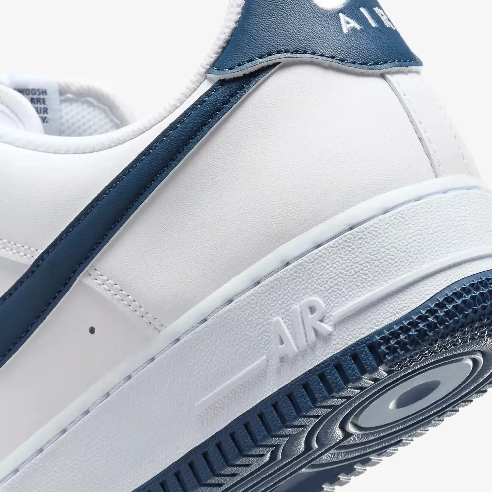 NIKE | AIR FORCE 1 '07 { WHITE/MIDNIGHT NAVY-WHITE Easy Flex