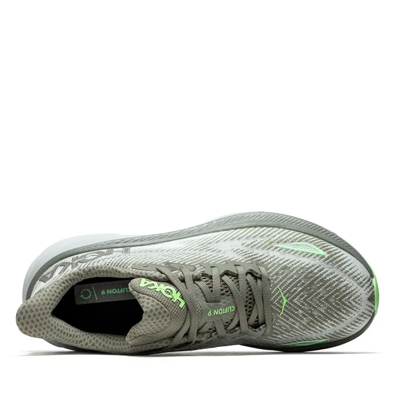 Women's Hoka Clifton 9 - Olive Haze/Mercury Effortless Entry