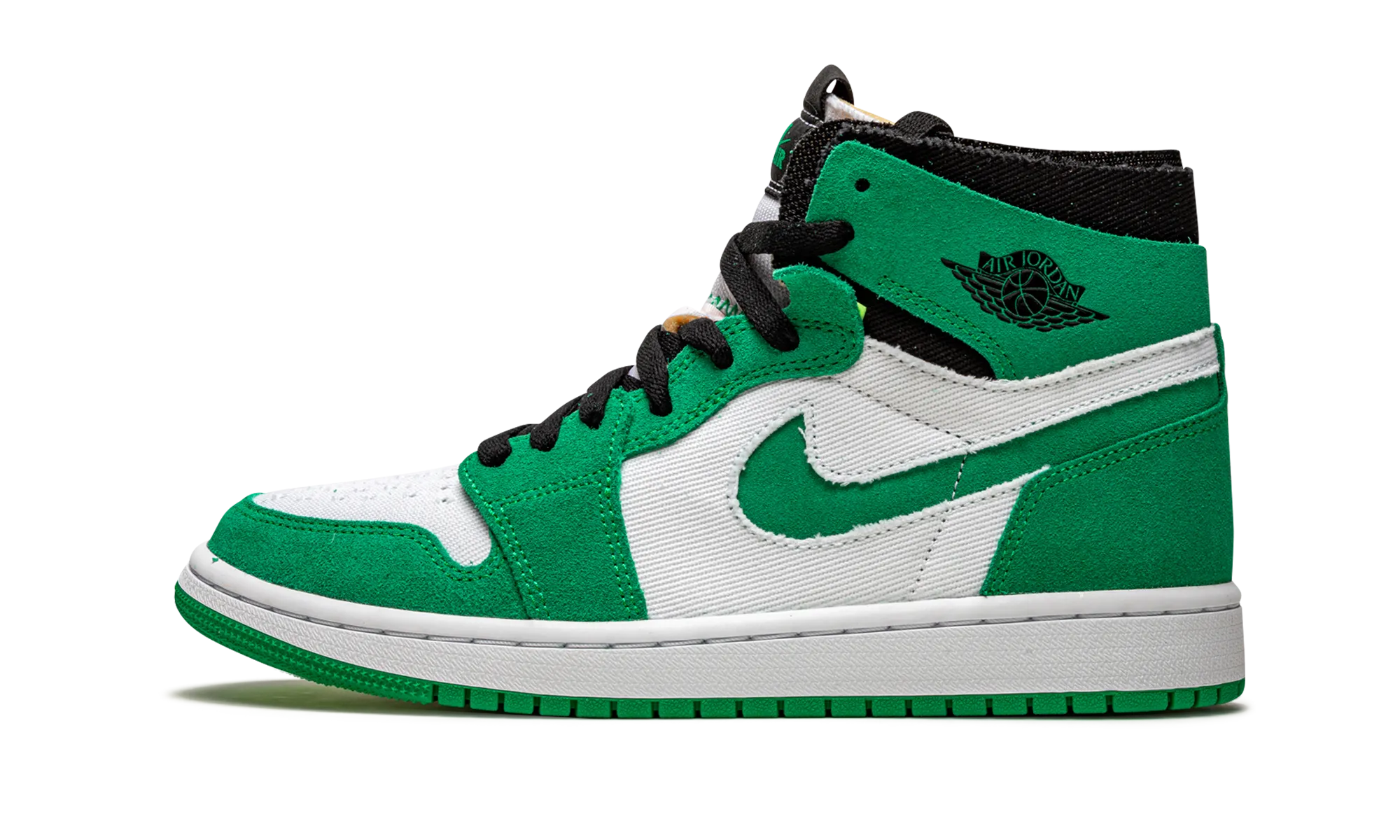 Air Jordan 1 High Zoom CMFT "Stadium Green" Woven Texture Arch Stabilization