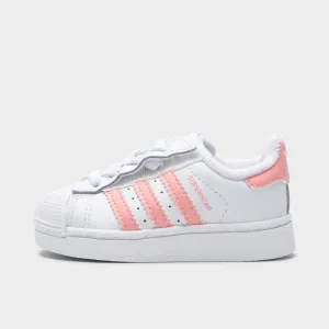 adidas Infants' Superstar II White / Pink Anti Pressure Insole Flex Groove Engineering