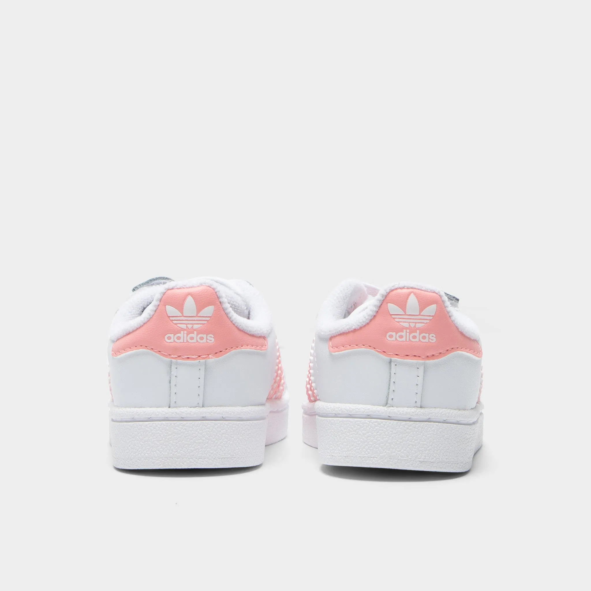 adidas Infants' Superstar II White / Pink Recycled Synthetic Fabric