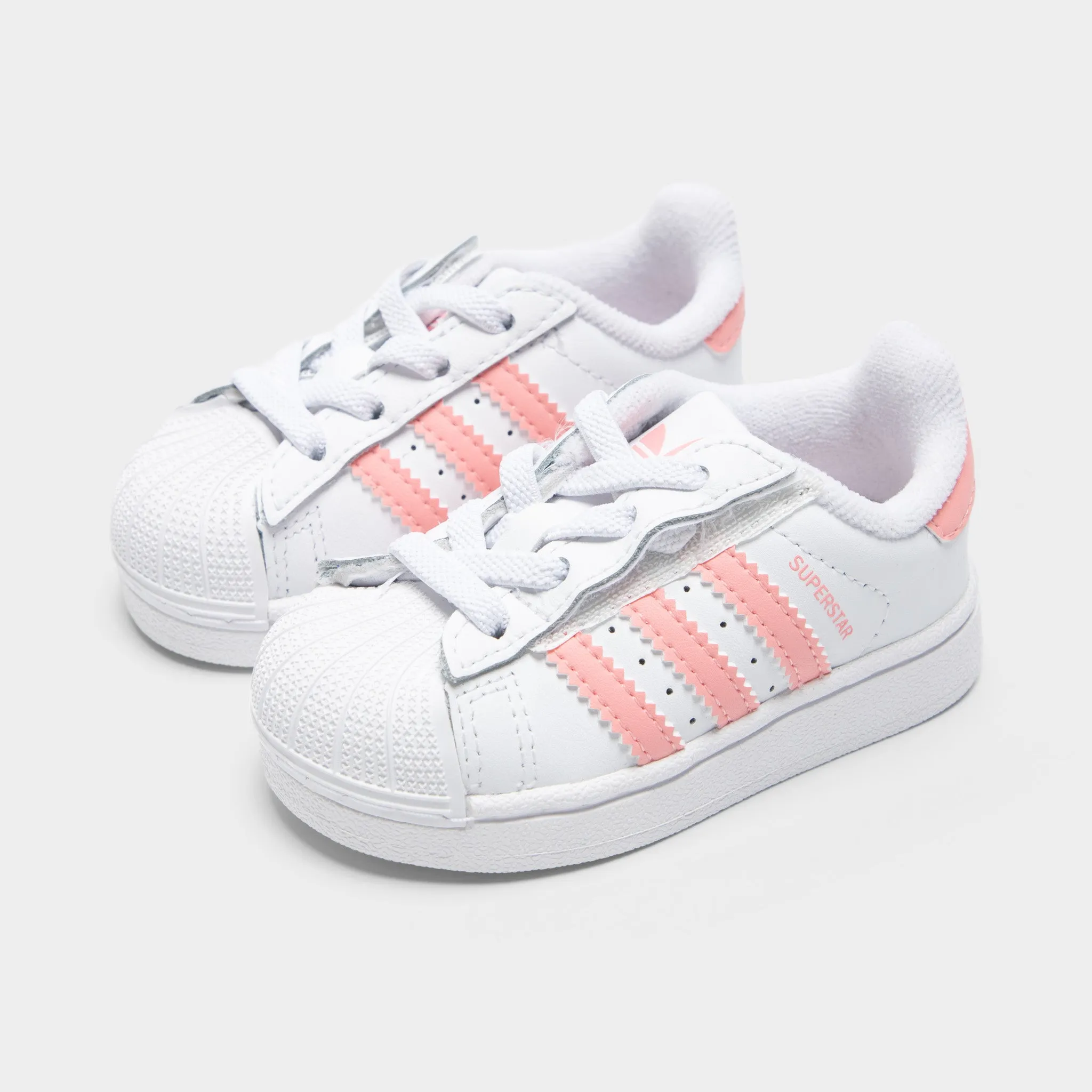 Quick Drying Fabric Sidewalk Ready adidas Infants' Superstar II White / Pink