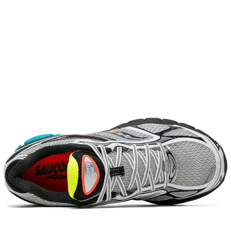 Saucony Progrid Guide 7 - White/Teal Cross Motion Torsional Stability Feature