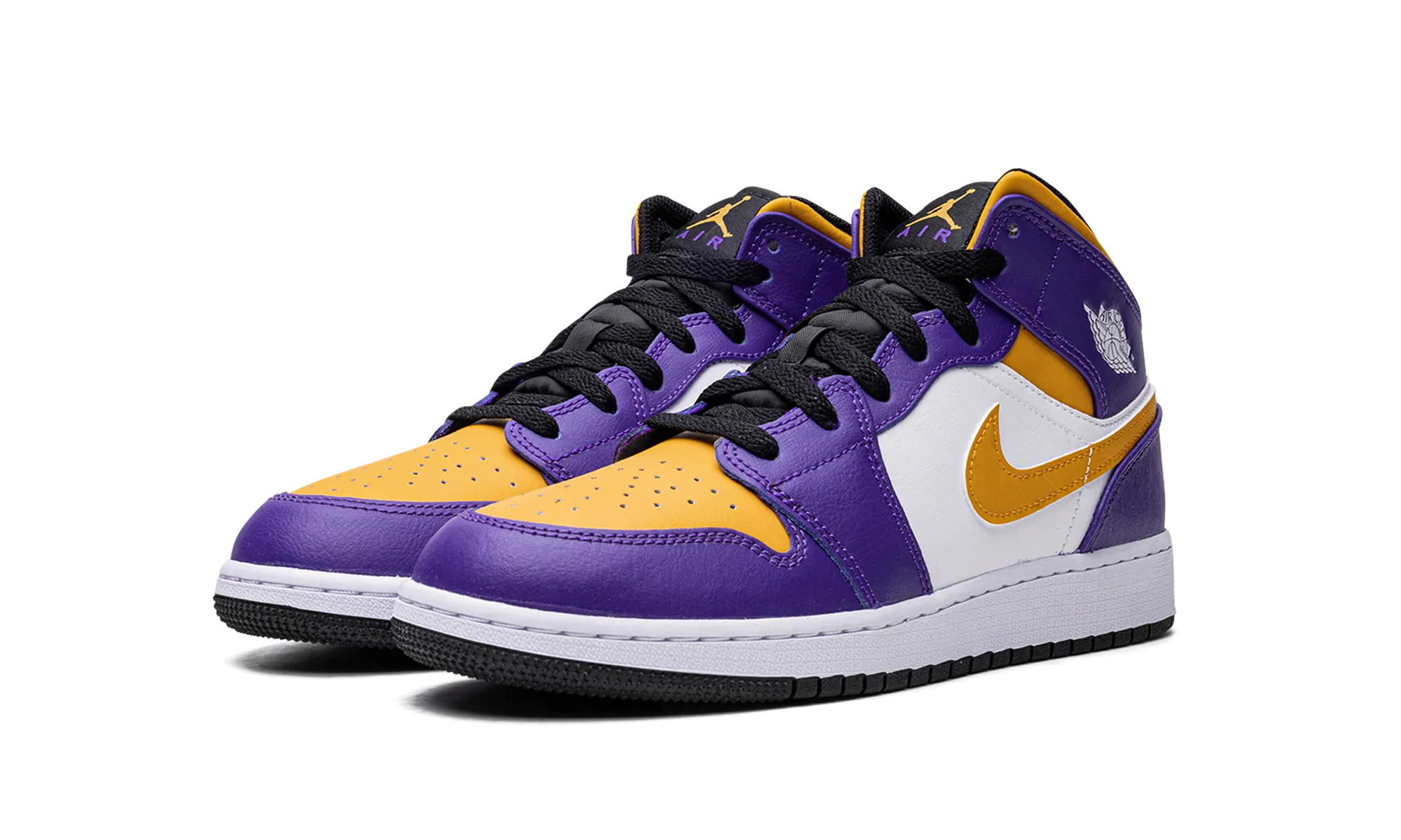 Air Jordan 1 Mid GS "Lakers" Active Feet