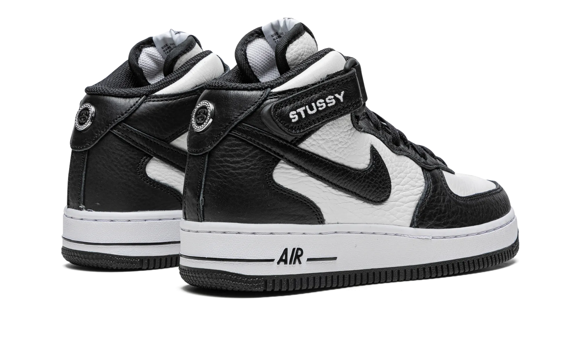 Everyday Walk Toe Control Air Force 1 Mid "Stussy - Light Bone Black"