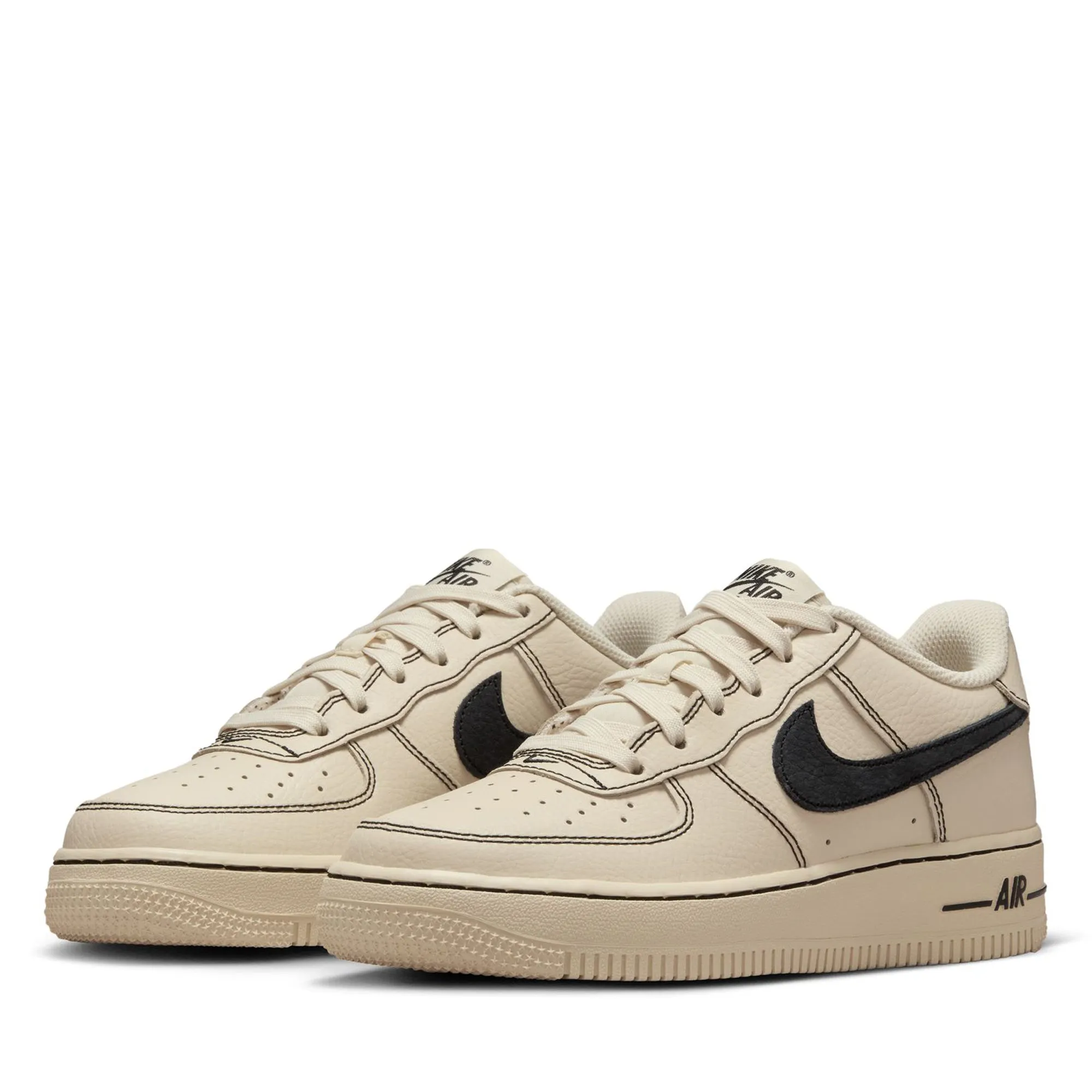 Nike Air Force 1 LV8 (GS) - Light Khaki/Black Athletic materials