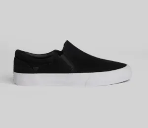 Warsaw Ltd Footwear Stranger Slip-On Black/ White Comfortable Padding morning jog
