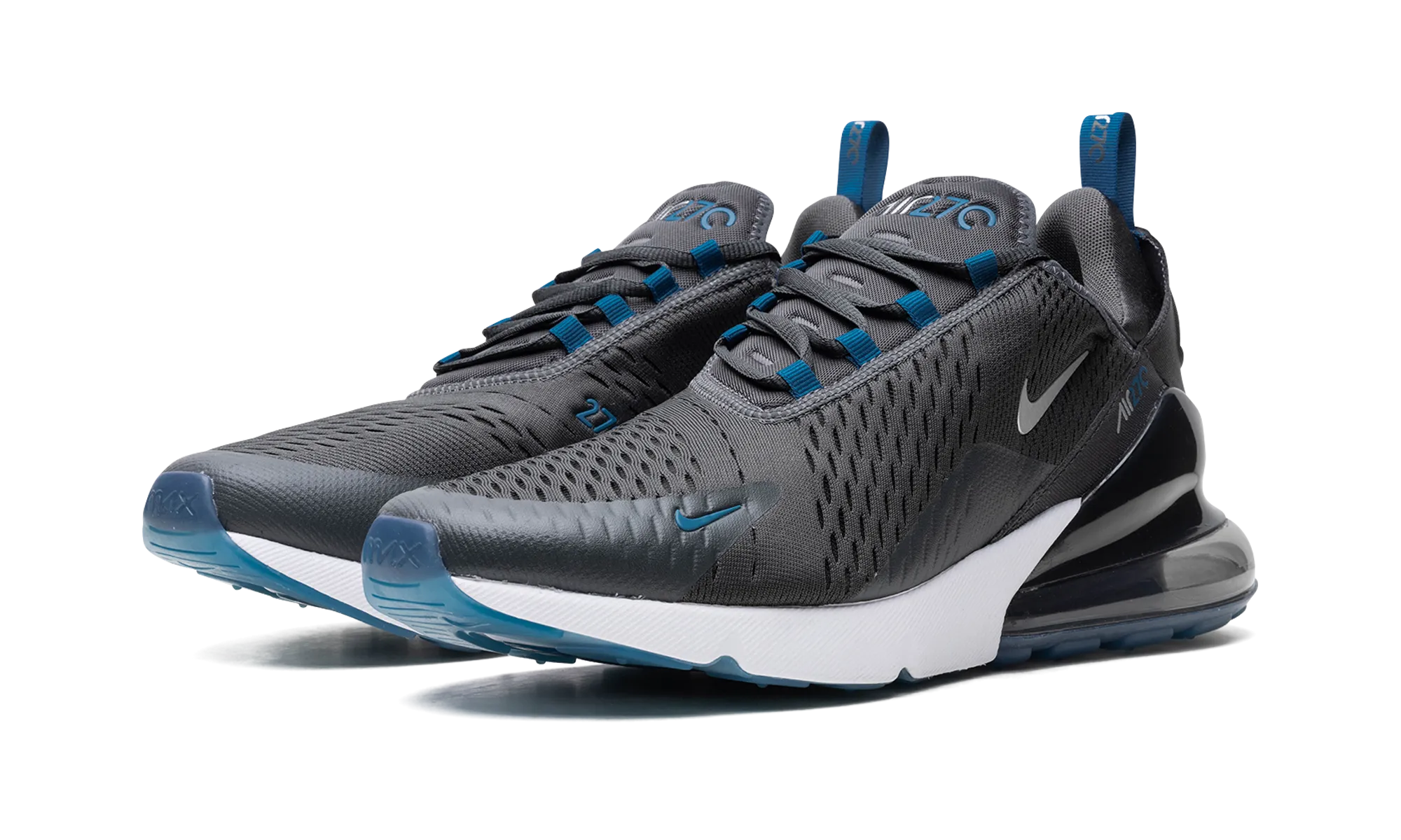 Air Max 270 "Anthracite Industrial Blue" Heavy - Duty Sole color - grey