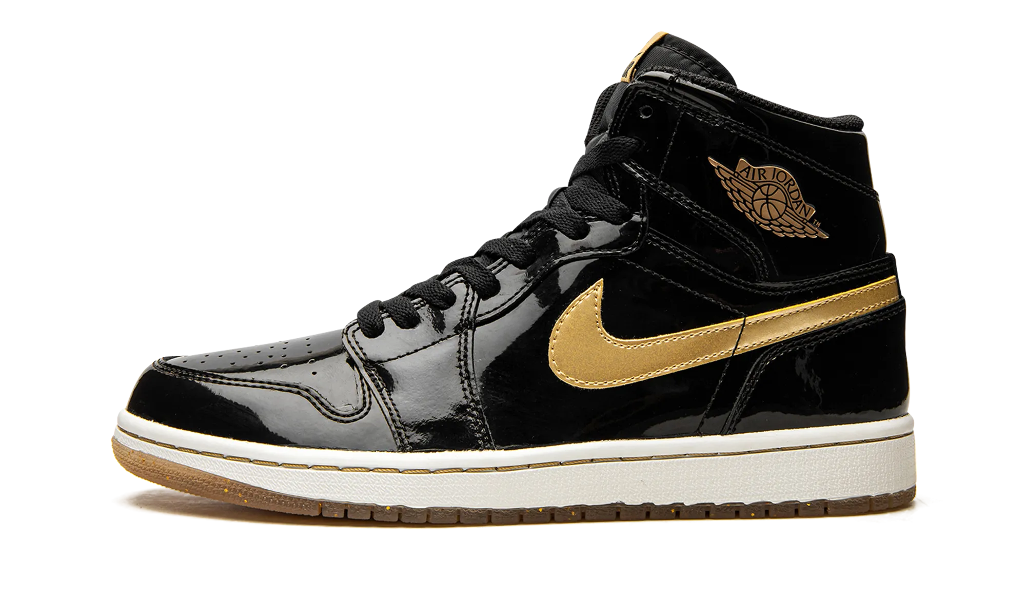 Stable Footing Hygroscopic Insole Layer Air Jordan 1 Retro High OG "Black/Metallic Gold"