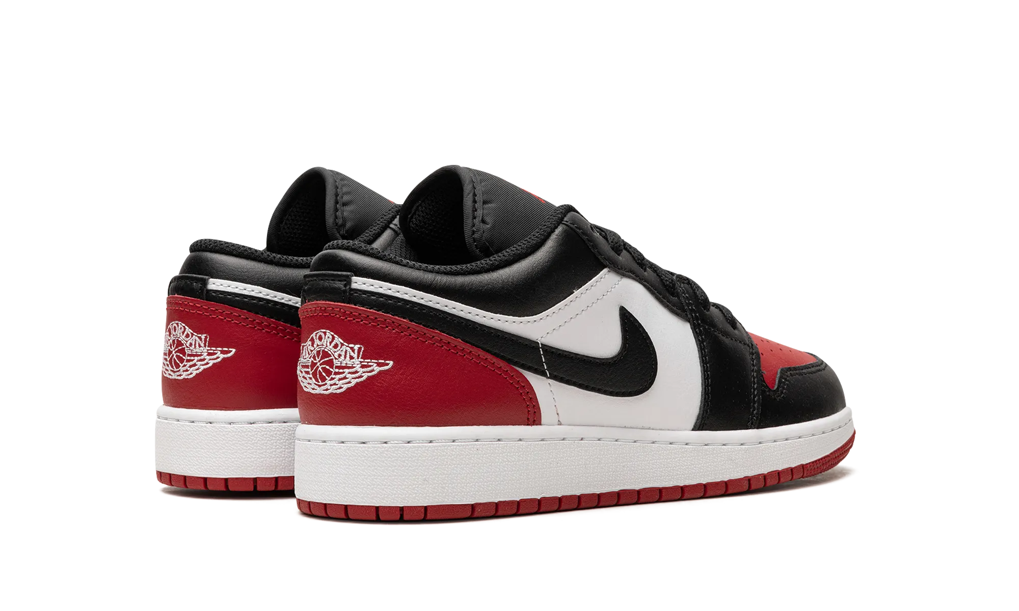 Comfortable Midsole Trail Comfort AIR JORDAN 1 LOW GS "BRED TOE"