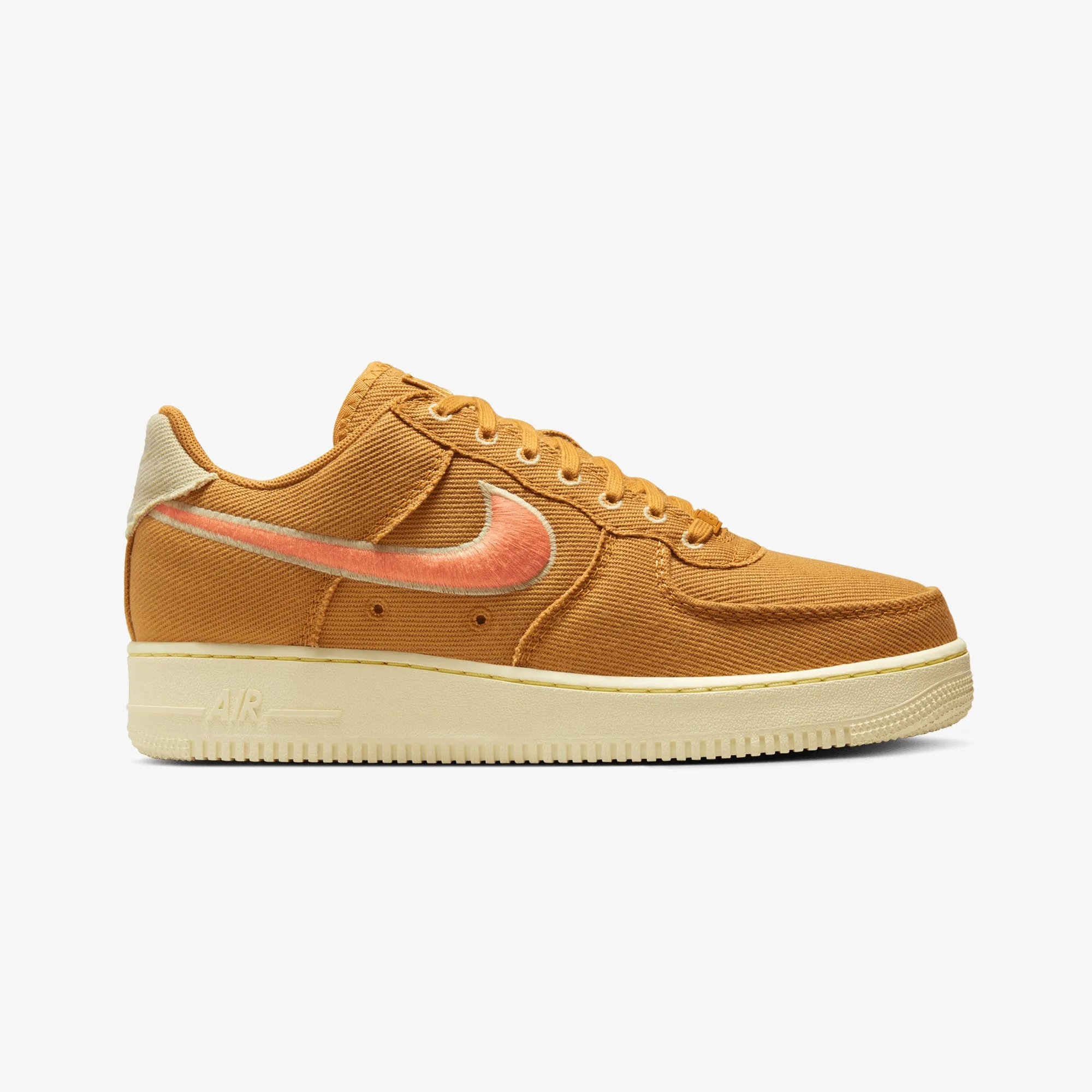 SyntheticUpper Tread Easy NIKE | AIR FORCE 1 LOW CANVAS { WHEAT/ORANGE TRANCE-TEAM GOLD-ALABASTER