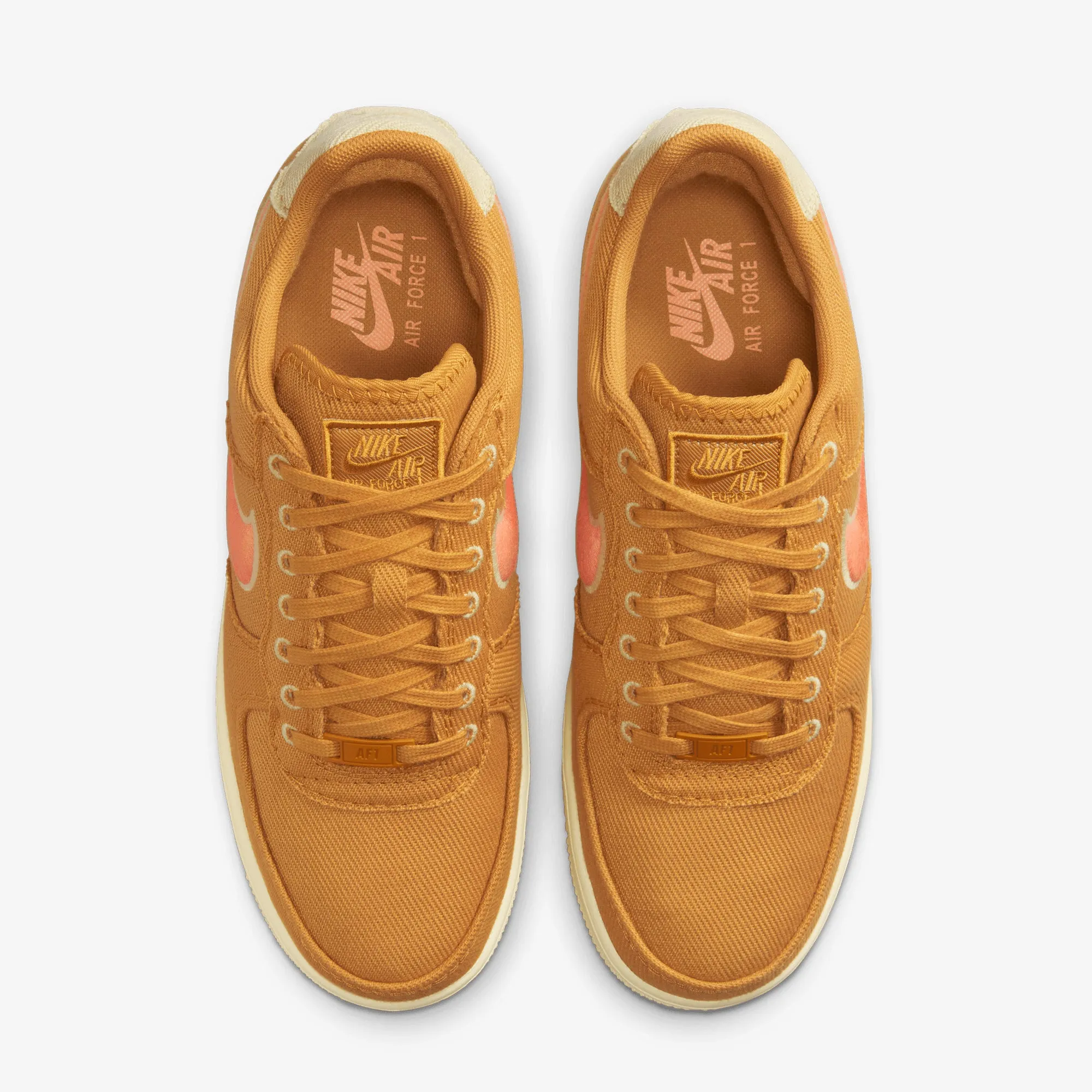 Thermoplastic Plate Compression Resistant Foam NIKE | AIR FORCE 1 LOW CANVAS { WHEAT/ORANGE TRANCE-TEAM GOLD-ALABASTER