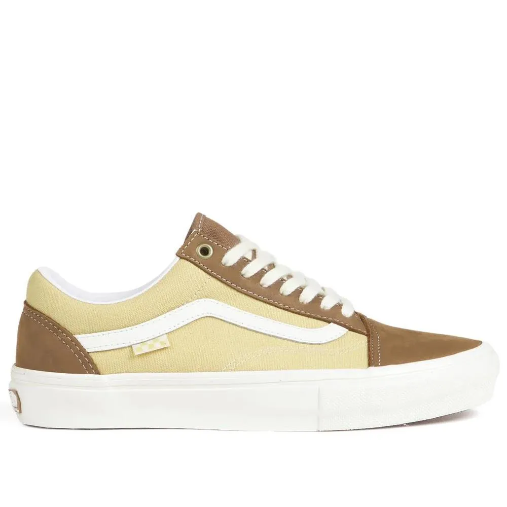 Vans Skate Old Skool - Nubuck/Canvas Brown monogrammed