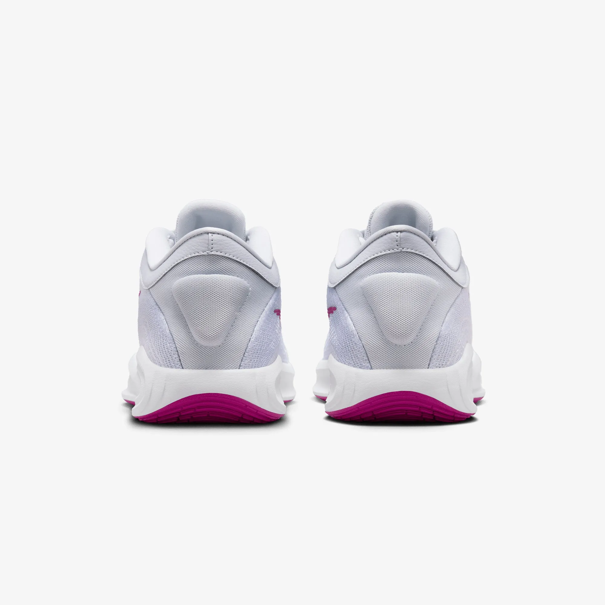 NIKE | G.T. HUSTLE ACADEMY EP { PURE PLATINUM/HOT FUCHSIA-WHITE Recycled Material Options