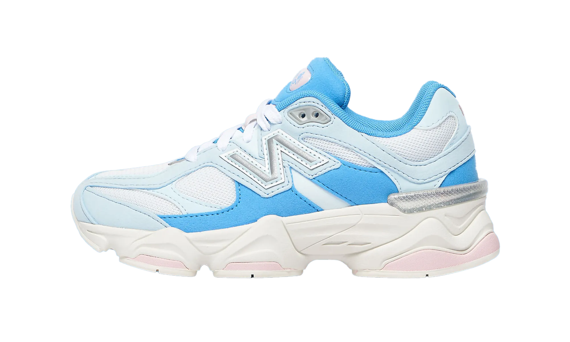 9060 GS "Blue / White" snowy - day shoes Personalizable