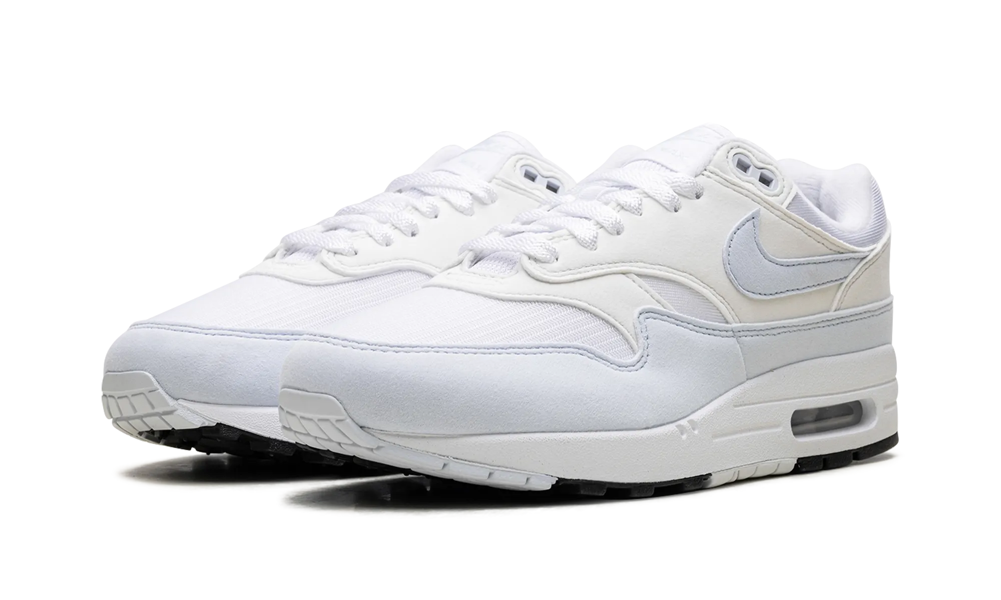 WMNS NIKE AIR MAX 1 "FOOTBALL GREY" Lightweight Sole wave - cushion shoes