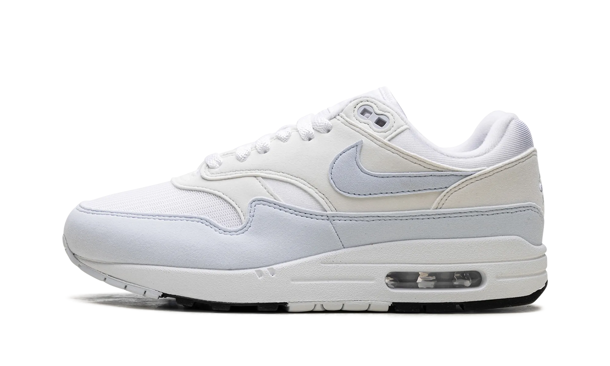 WMNS NIKE AIR MAX 1 "FOOTBALL GREY" lateral support shoes