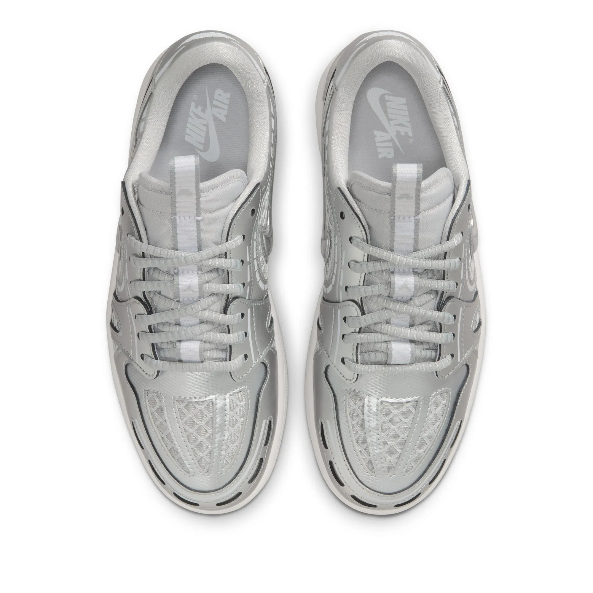 Women's Air Jordan 1 Low Method of Make V3 - Neutral Grey/Metallic Silver Neutral Stride Design