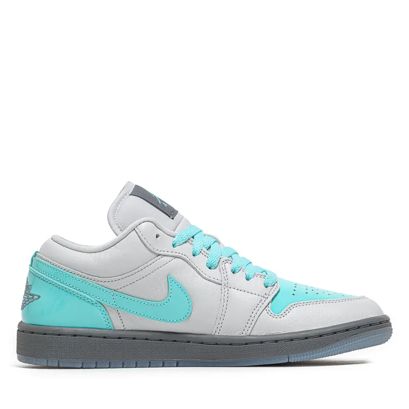 Women's Air Jordan 1 Low SE - Photon Dust/Aurora Green Basic Fit Jump Friendly