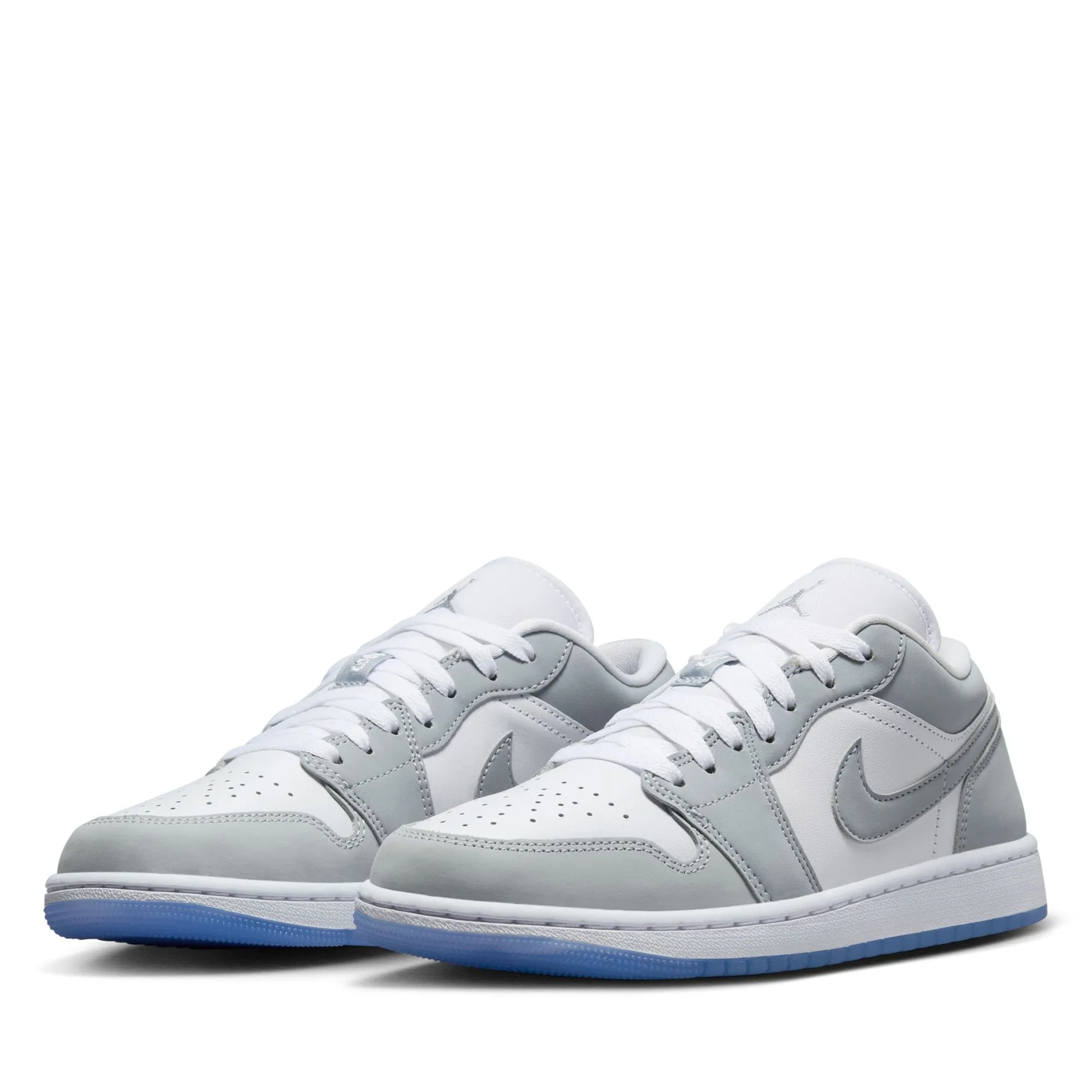 Bouncy midsole Microperforated Upper Women's Air Jordan 1 Low - White/Wolf Grey