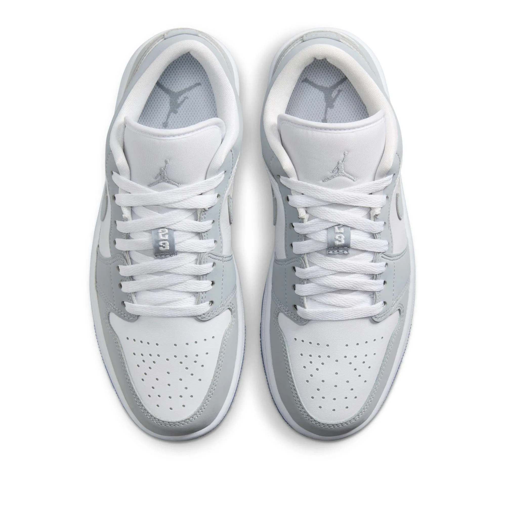 Women's Air Jordan 1 Low - White/Wolf Grey Temperature Regulating Fabrics