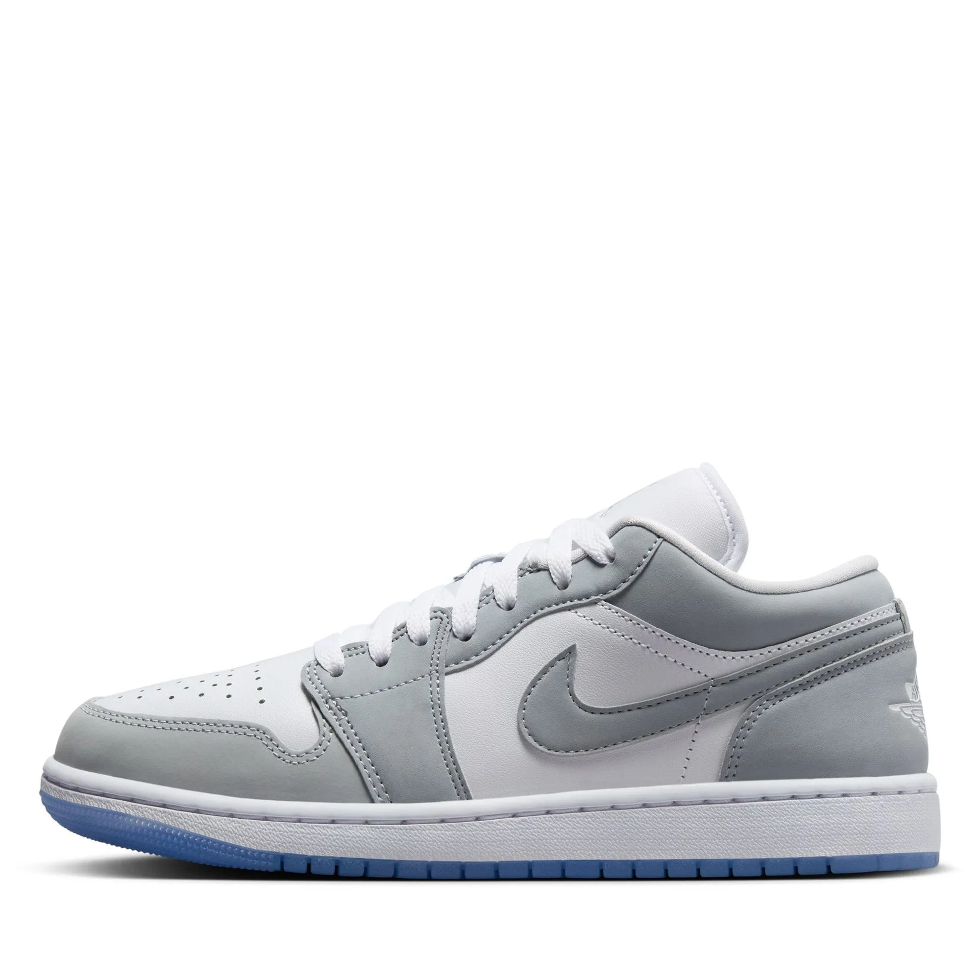 Urban Minimal Women's Air Jordan 1 Low - White/Wolf Grey