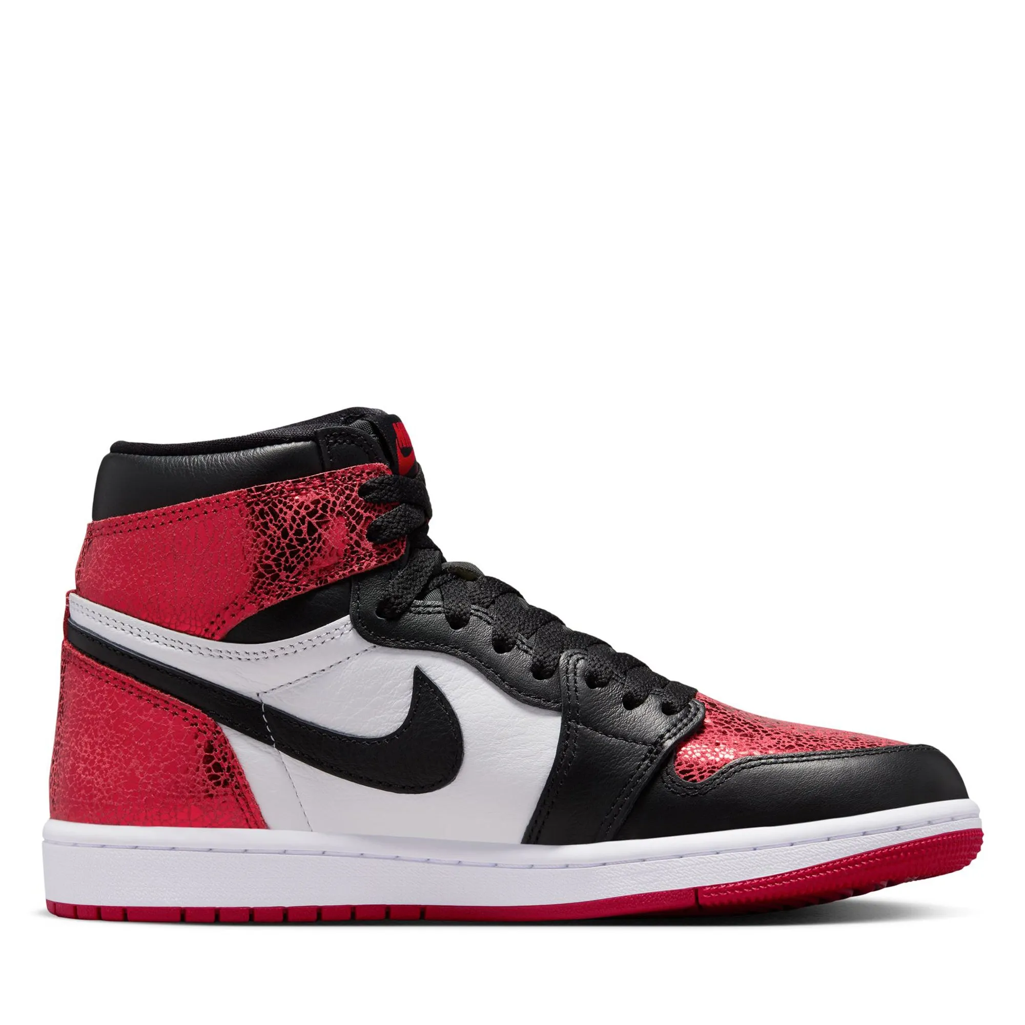 Women's Air Jordan 1 Retro High OG 'Ruby' - Varsity Red/Black Breathability Enhanced Tennis