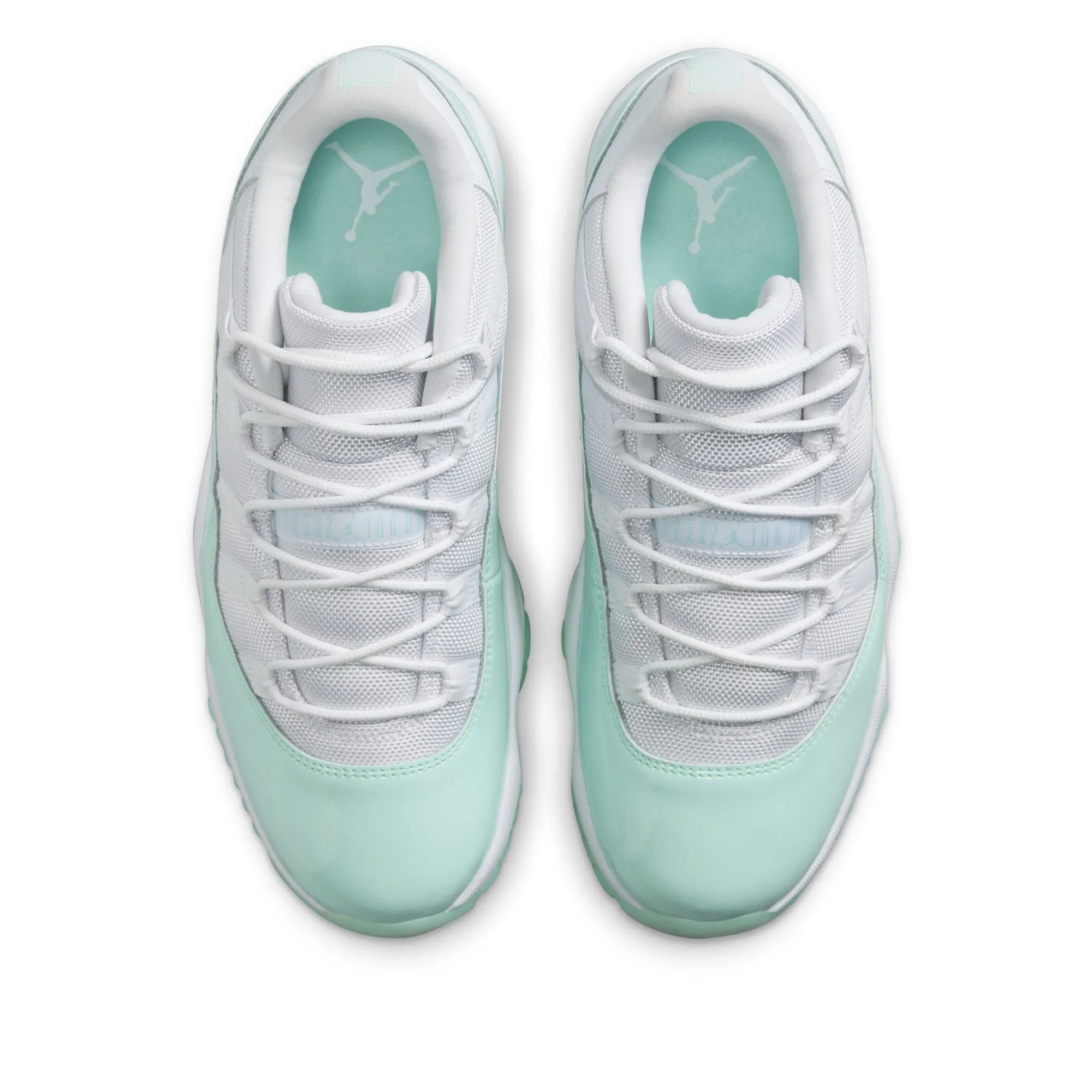 Contoured Heel Cup Comfort Strapping Women's Air Jordan 11 Retro Low - White/Igloo