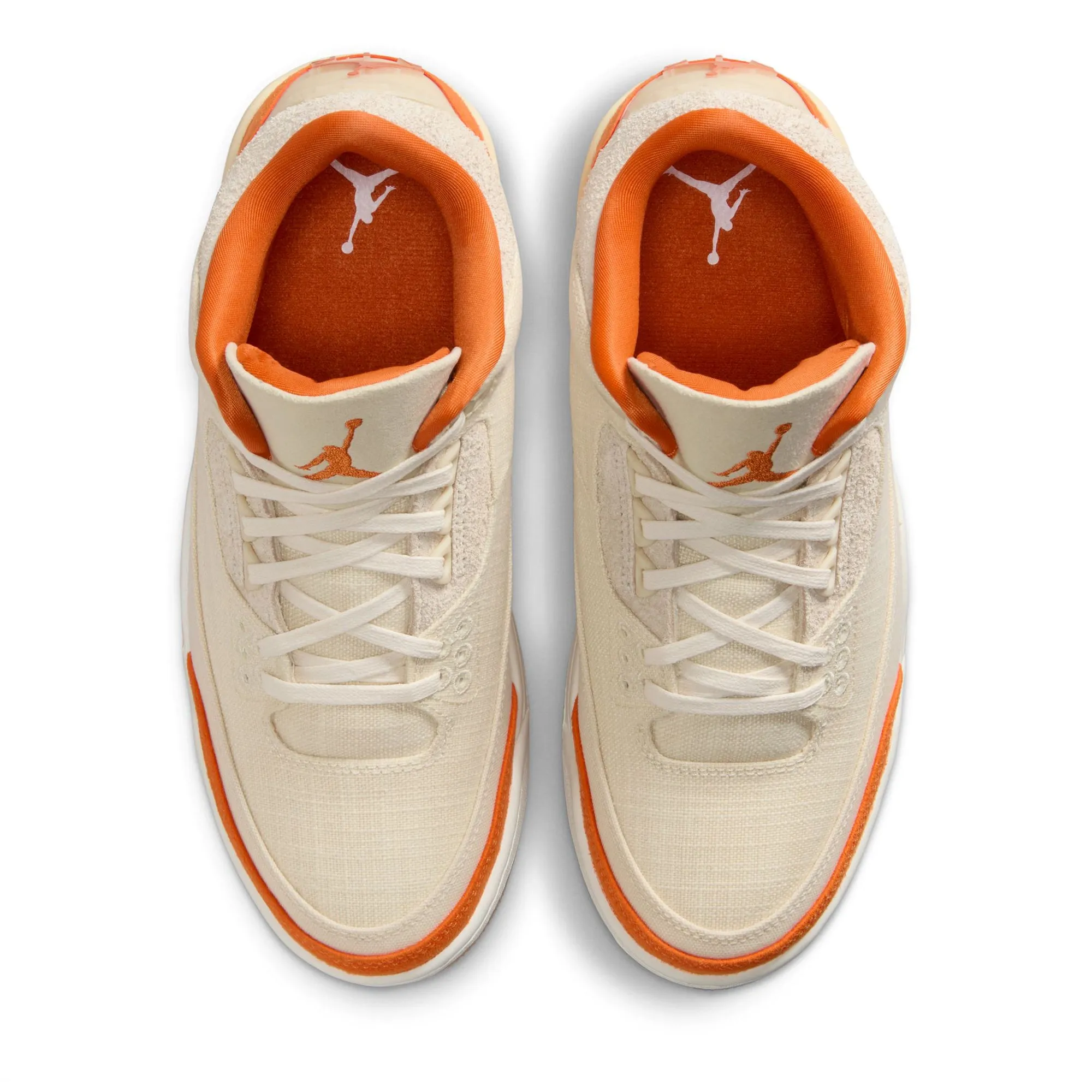 Women's Air Jordan 3 Retro - Fossil/Starfish Comfortable Ride Energy Powered