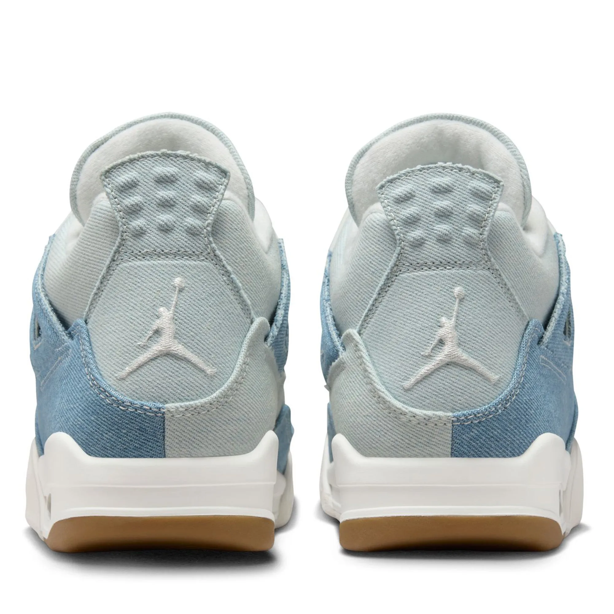 Cushion Feel Smooth Fit Women's Air Jordan 4 Retro Tex 'Worn Blue' - Sail/Denim