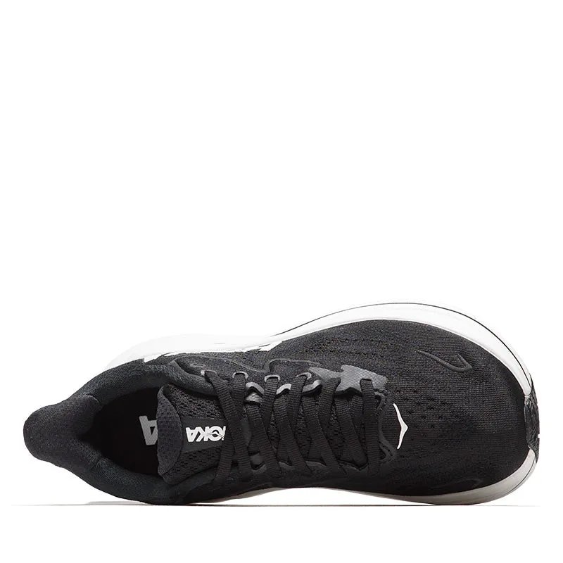 Women's Hoka Clifton 10 - Black/White comfortable socks