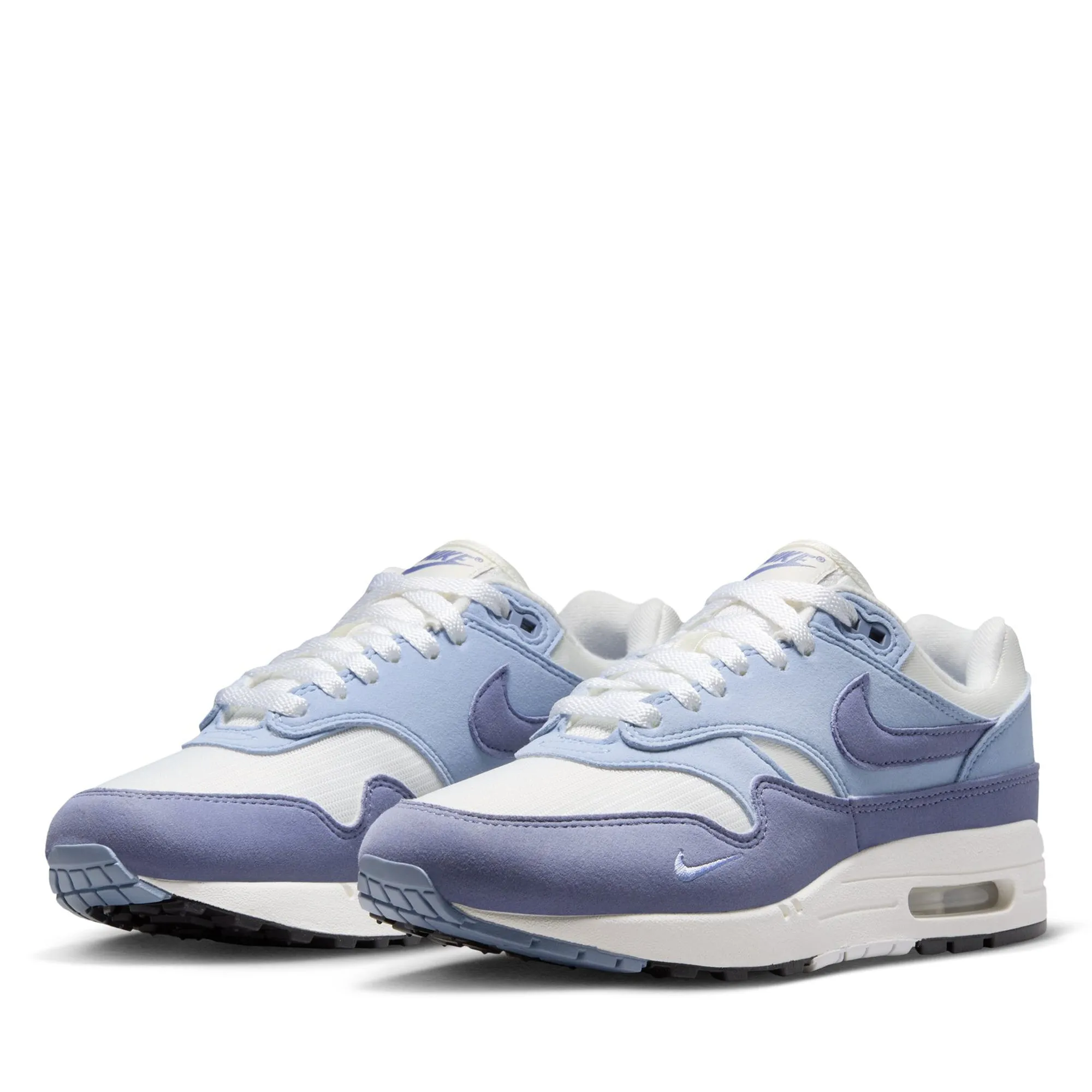 Women's Nike Air Max 1 '87 Textile - Sail/Ashen Slate Waffle Outsole Power Moves
