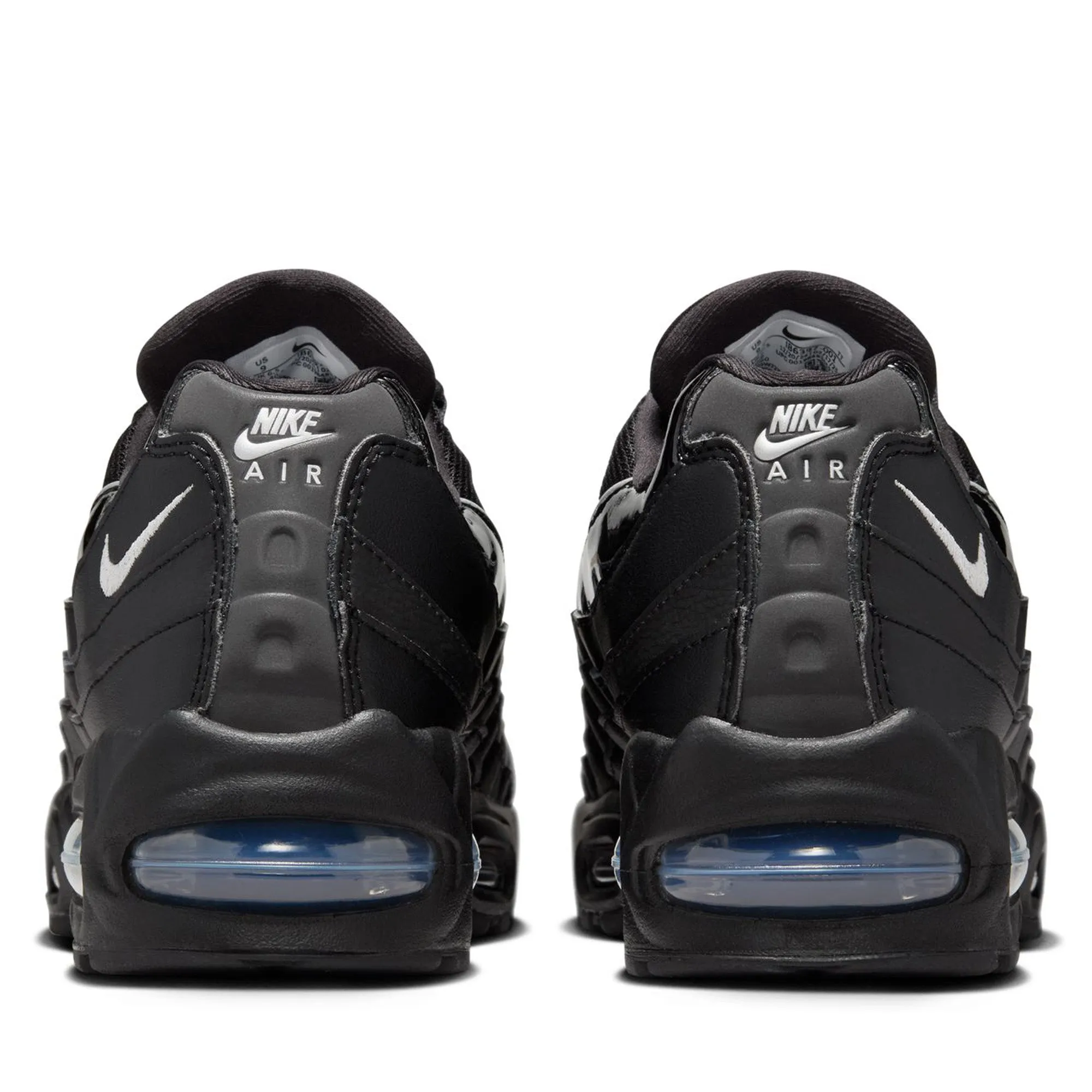 Women's Nike Air Max 95 - Black/Metallic Silver Street Fashion Lightness
