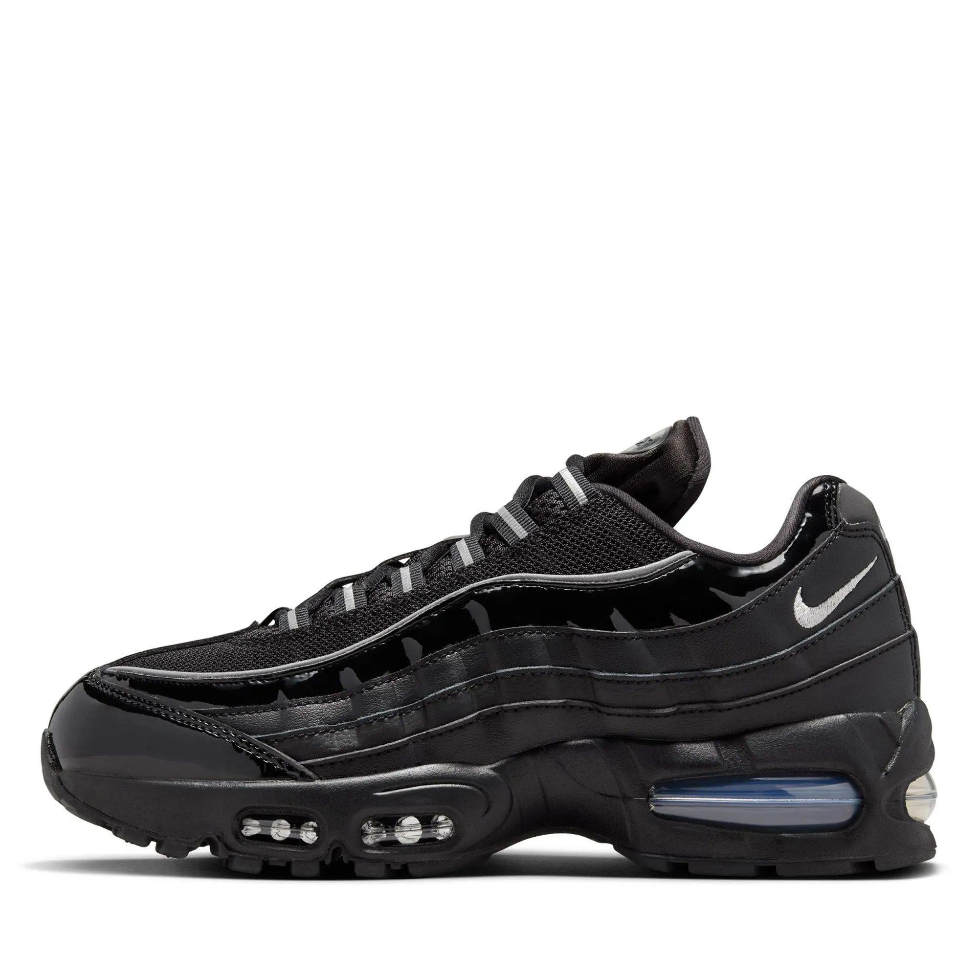 Vibration Dampening Tech Fit To Move Women's Nike Air Max 95 - Black/Metallic Silver