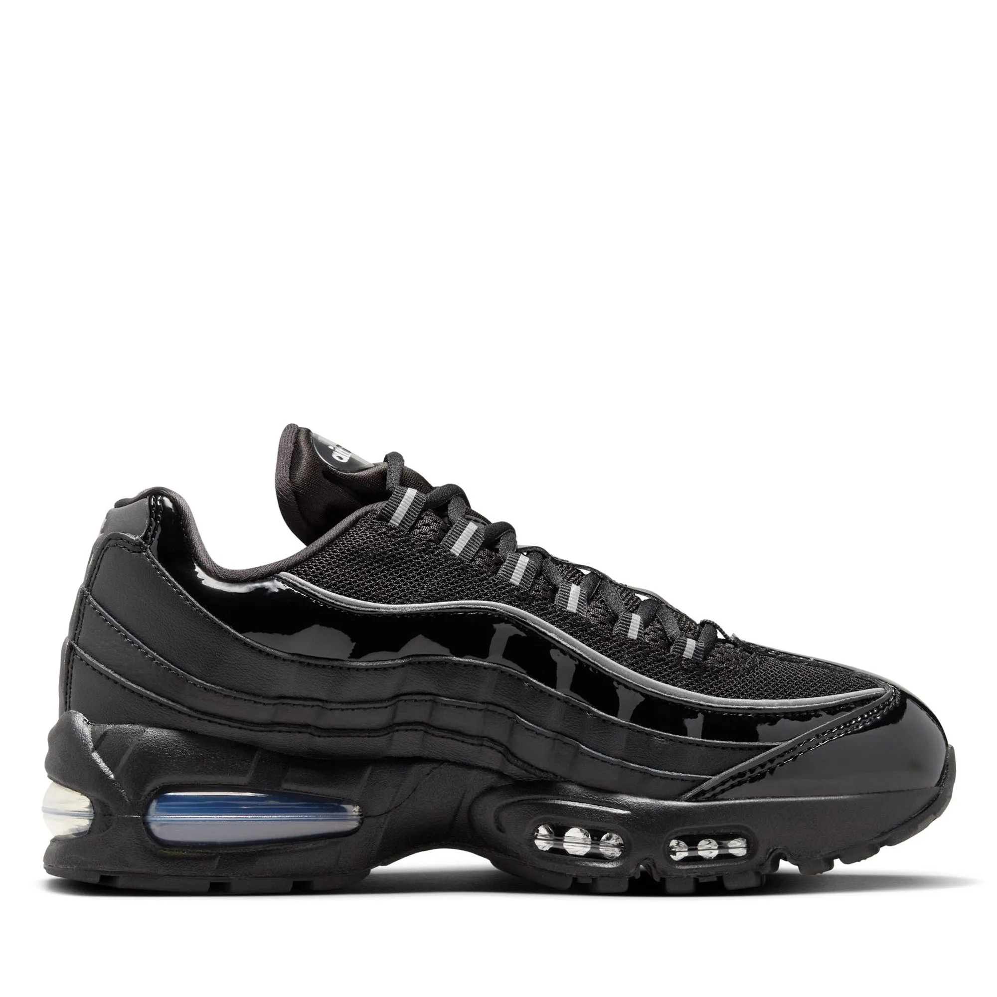 Women's Nike Air Max 95 - Black/Metallic Silver High Ankle