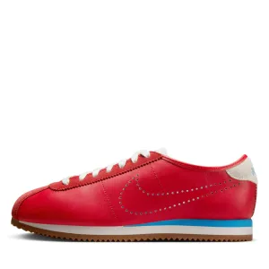 Women's Nike Cortez Leather - University Red/University Blue Knit texture