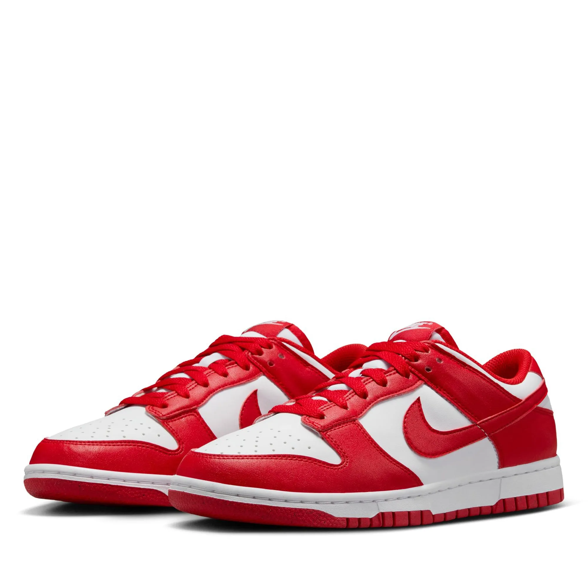 Activity Wear Bendable Outsole Women's Nike Dunk Low Next Nature - White/University Red