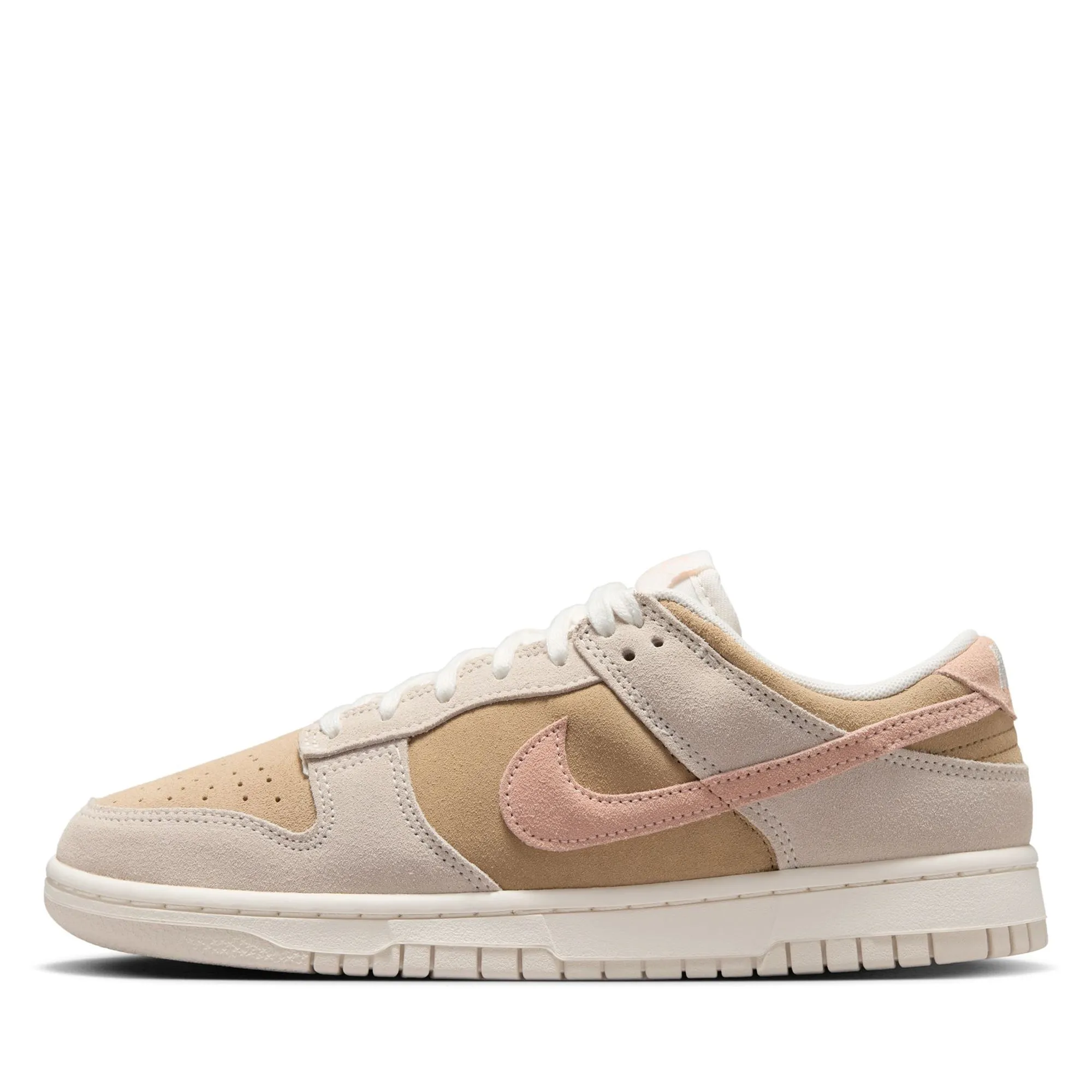 Women's Nike Dunk Low - Phantom/Washed Coral Classy Fit Minimal Comfort