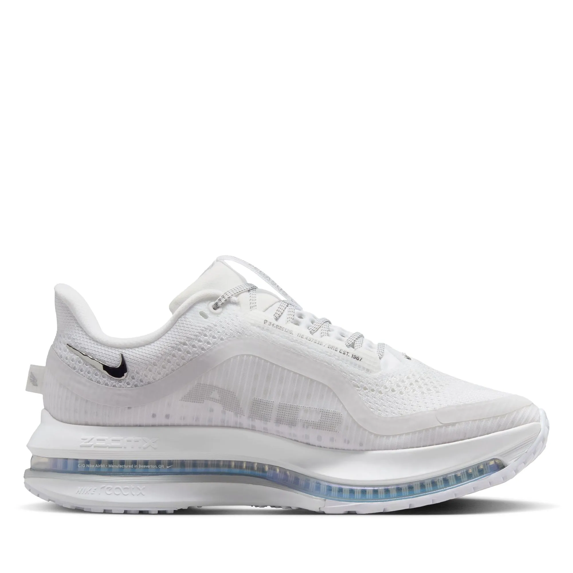 Modern Wear Dynamic Flex Neck Women's Nike Pegasus Premium - White/Metallic Silver