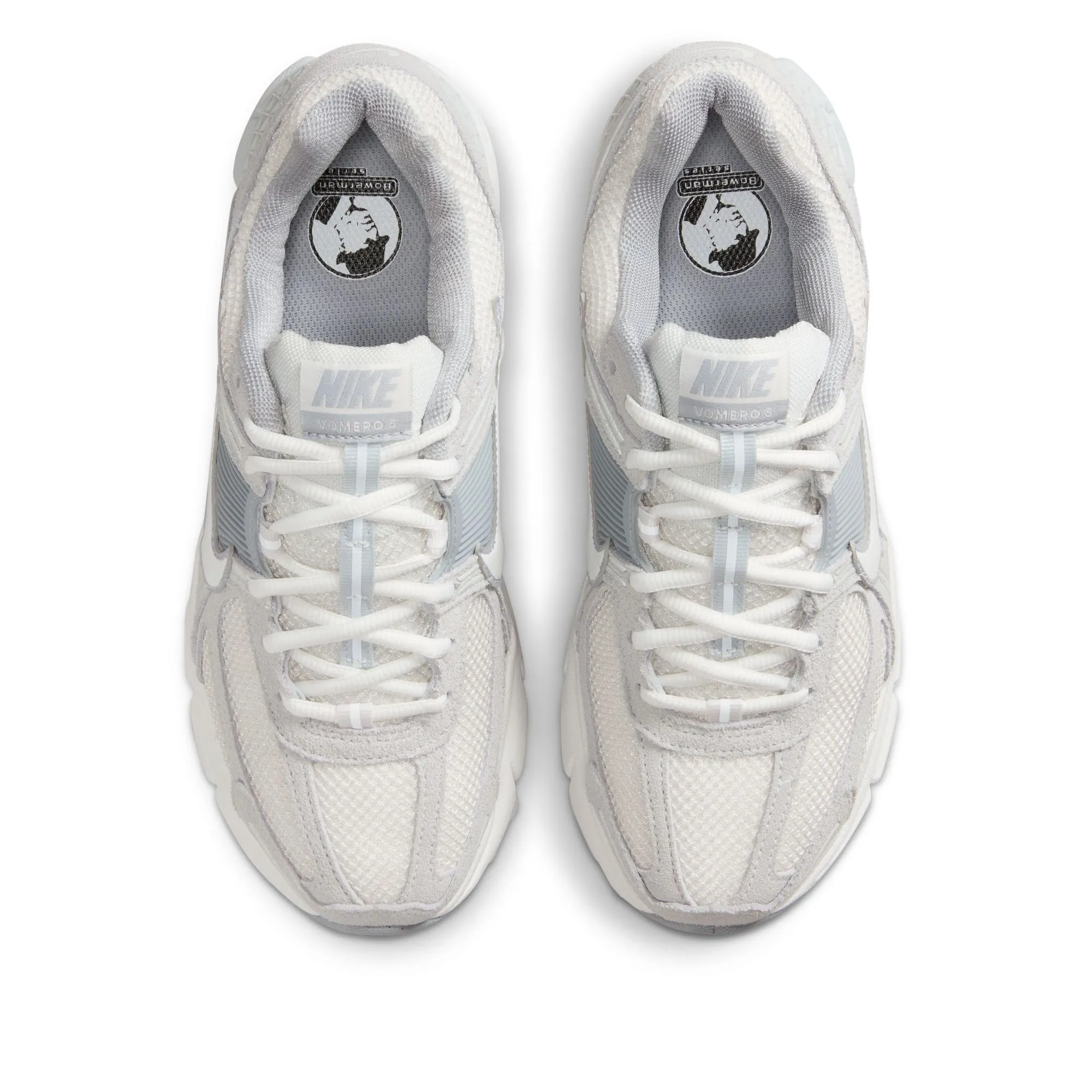Anti Static Material Adjustable Straps Women's Nike Zoom Vomero 5 - Pure Platinum/Summit White
