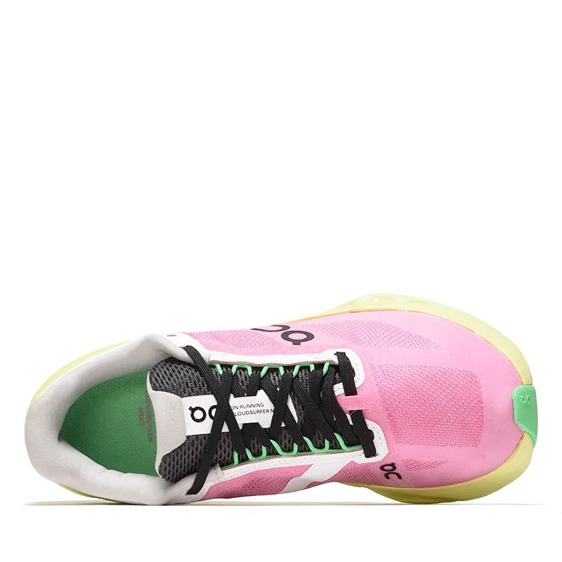 Women's On Cloudsurfer Next - Pink/Limelight Street Casual