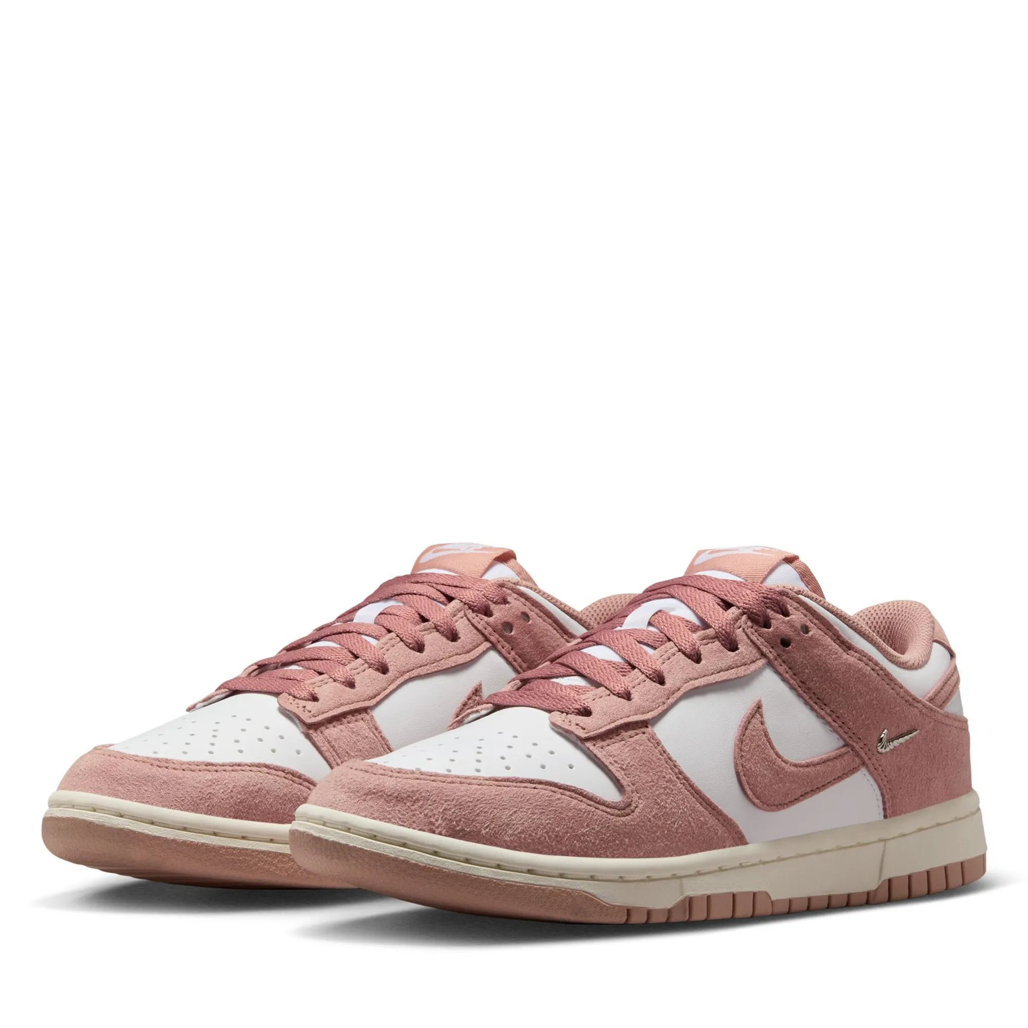 Step Smooth Women's Nike Dunk Low - White/Particle Pink